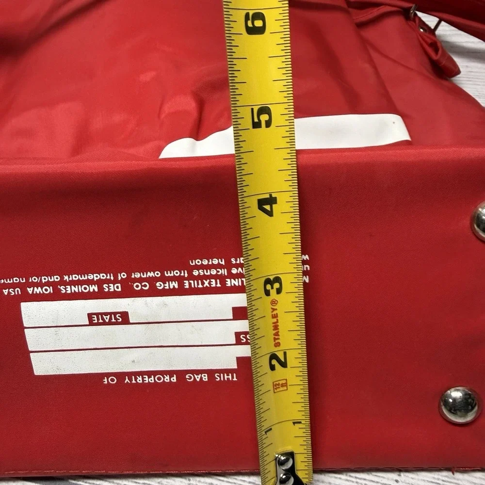 Vintage TWA Red Travel Bag with Shoulder Strap 70's Unused